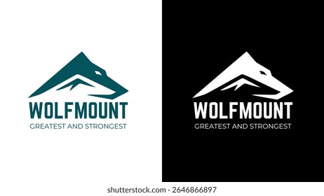 O logotipo Wolfmount incorpora força, liderança e elevação. O design apresenta um lobo ousado e majestoso, simbolizando coragem, inteligência e lealdade.