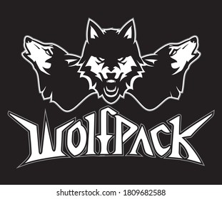 Grey Wolf Mascot Stock Vector (Royalty Free) 1185426130