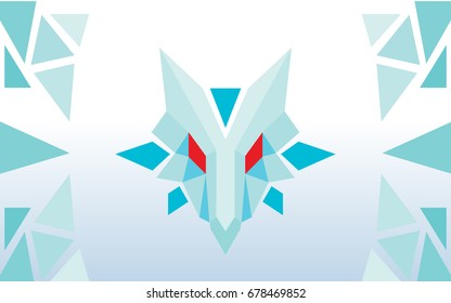 Wolf-polygon Vector
