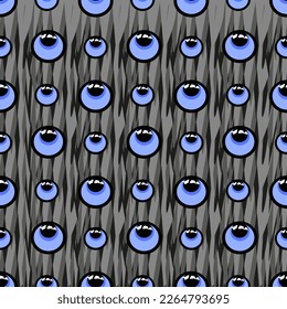 WOLF'S EYES seamless vector pattern for design and decoration