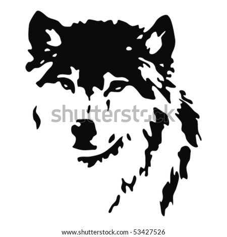 Wolfs Face Vector de stock (libre de regalías)53427526; Shutterstock