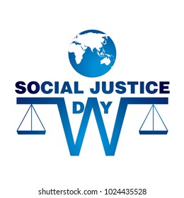 Wolrd social justice day logo