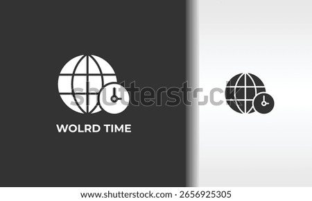 Wolrd Time Vector, Icon Or Logo Sign Isolated Symbol Illustration