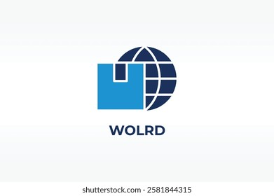 WOLRD vector, icon or logo sign isolated symbol illustration