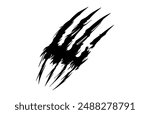 Wolverine Animal Claw black clip art, Wolverine Claw Vector Silhouette