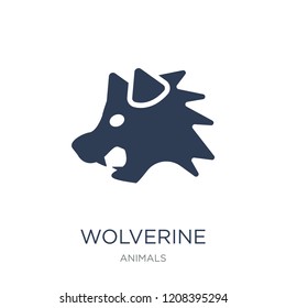 Wolverine icon. Trendy flat vector Wolverine icon on white background from animals collection, vector illustration can be use for web and mobile, eps10