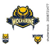 Wolverine sport symbol  vector illustration. the ferocious wolverine animal knows no fear. for soport or esport team, design elment or any other purpose.