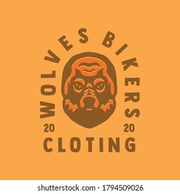 Wolves Biker illustration Tshirt Design