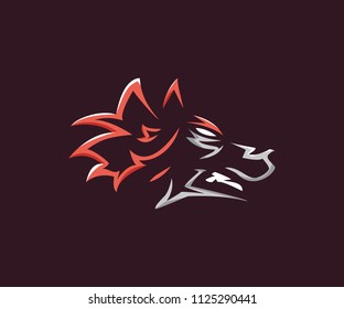 Wolves Emblem Logo Template