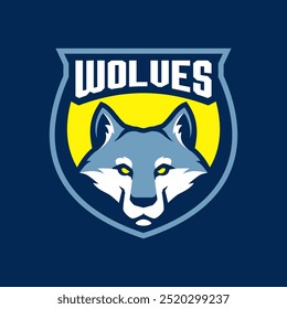 WOLVES HEAD SPORT LOGO DESIGN