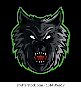 Wolves head vector illustration for t shirt design