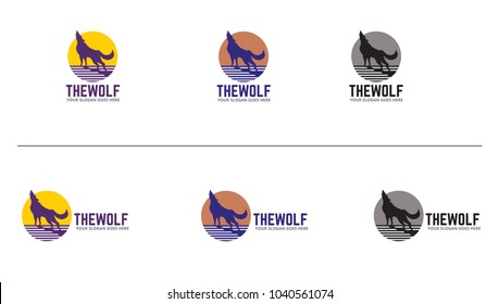 Wolves Logo Design Template