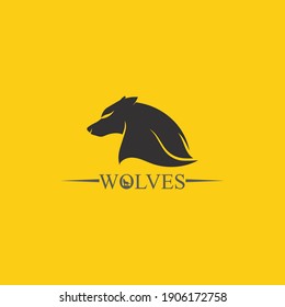 wolves logo, fox, wolf head, animal vetor and logo design wild  roar dog illustration, abstract for game logo symbol head animal