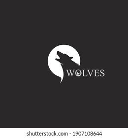 wolves logo, fox, wolf head, animal vetor and logo design wild  roar dog illustration, abstract for game logo symbol head animal