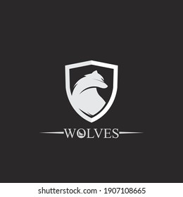 wolves logo, fox, wolf head, animal vetor and logo design wild  roar dog illustration, abstract for game logo symbol head animal