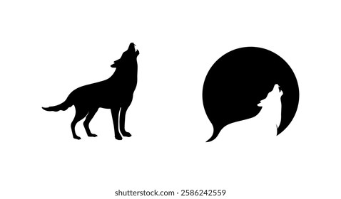 wolves logo, fox, wolf head, animal vetor and logo design wild roar dog illustration.