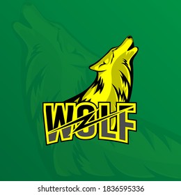wolves mascot esport logo design