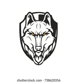 Wolves mascot logo illustration