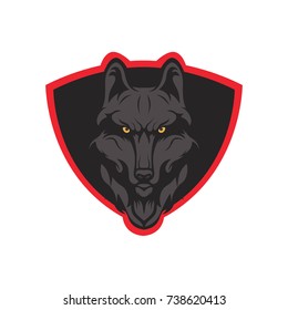 Wolves mascot logo illustration