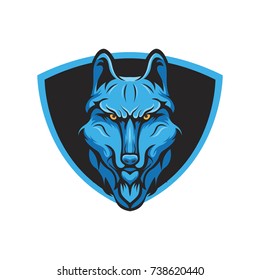 Wolves mascot logo illustration