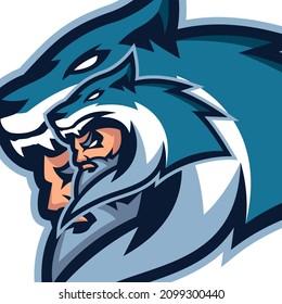 Plantillas de logotipo de la mascota Wolves