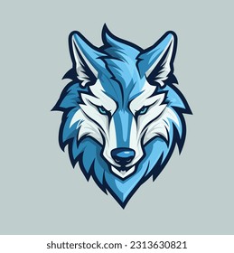 Wolves Wolf Ice Esports Logo Mascot Vector Illustration