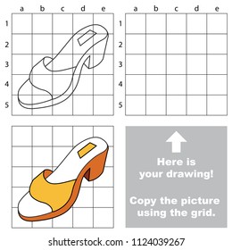 Womal Summer Shoe, the educational game with simple game level. Copy the picture.