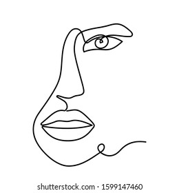 One Line Drawing Face High Res Stock Images Shutterstock