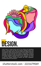 woman abstract poster design, template poster design, abstract art, festival poster