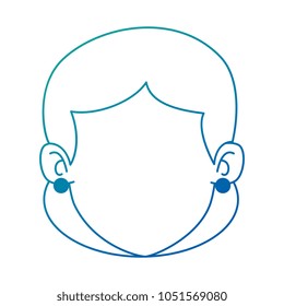 woman adult head avatar character