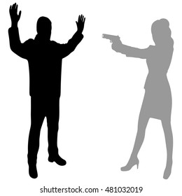 woman aiming