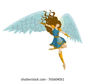 woman angel flying