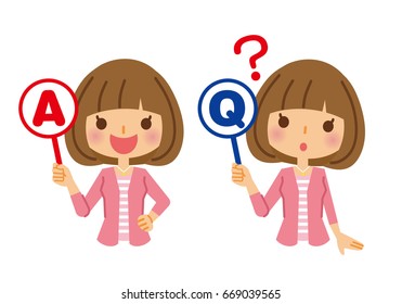 Woman to answer questions.