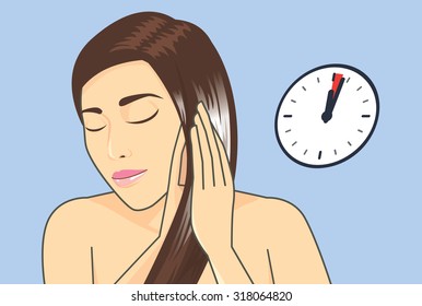 Woman applying hair conditioner to hair treatment in 1-3 Minute