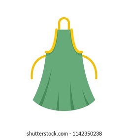 Woman apron icon. Flat illustration of woman apron vector icon for web isolated on white
