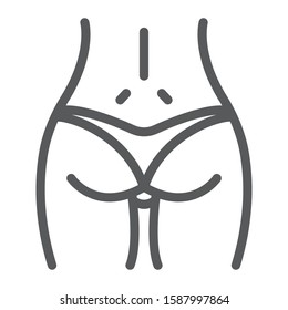 Woman Ass Glyph Icon Body Butt Stock Vector Royalty Free Shutterstock