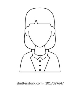 Woman avatar cartoon