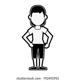 Woman avatar cartoon
