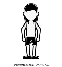Woman avatar cartoon