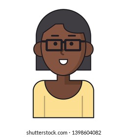 woman avatar cartoon character portrait