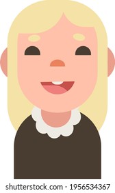 Woman avatar character flat style icon vector illustration design