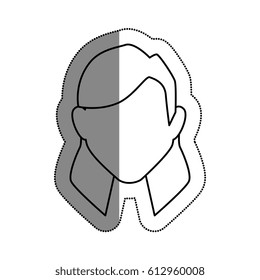 woman avatar character icon