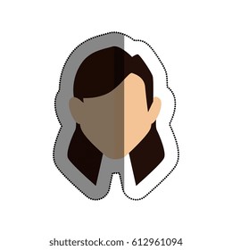 woman avatar character icon
