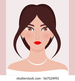 woman avatar character isolated icon