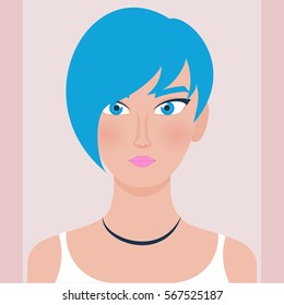 woman avatar character isolated icon
