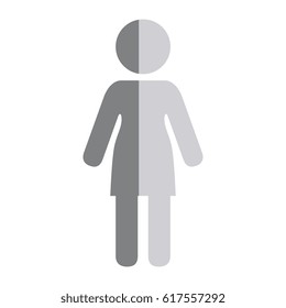 woman avatar figure silhouette icon