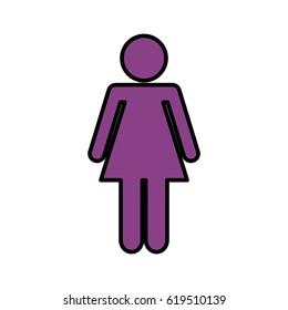 woman avatar figure silhouette icon