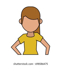 woman avatar icon image vector illustration design  