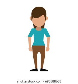 woman avatar icon image vector illustration design  