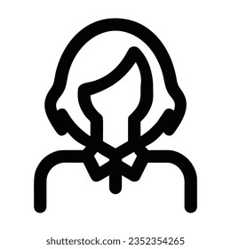 Woman Avatar Icon Silhouette Vector